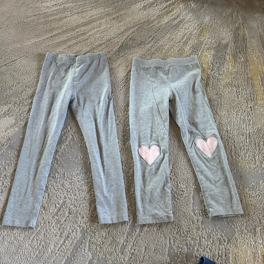 Girls clothes bundle long sleeve tops leggings pants Gap pjs 5